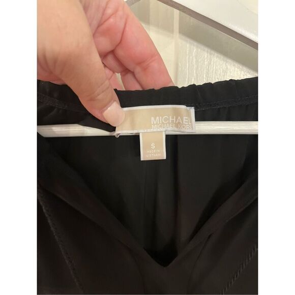 Michael Michael Kors Black Slinky Tassel Tie Long Sleeve Dress sz S EUC - Picture 4 of 8